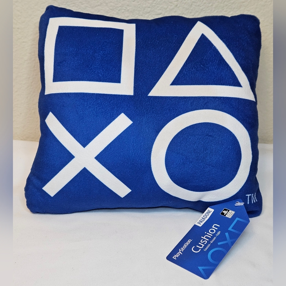 PlayStation Controllers Deluxe Plush Buddies Cushion NWT Gamer Decor